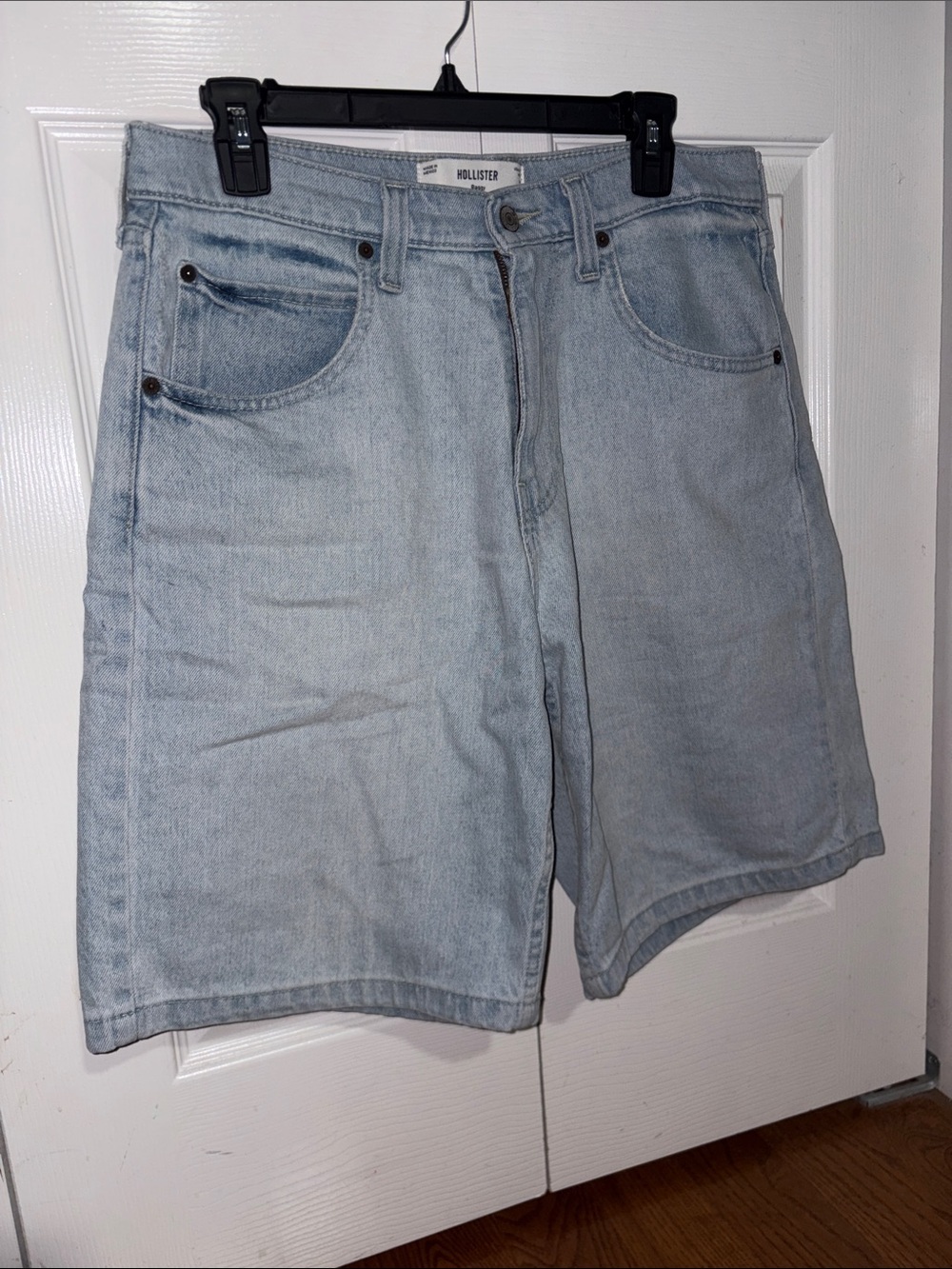 Hollister Men's Pale Blue Denim Shorts